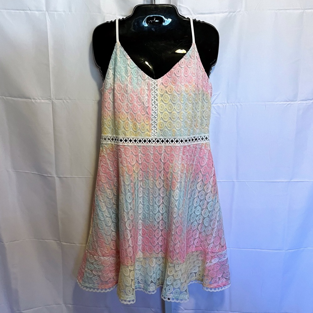 Large Coquette Lace Mini Dress Y2K Babydoll Sabrina Carpenter Inspired Soft Girl